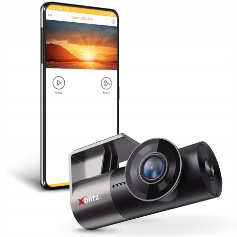 Wideo-Rejestrator Xblitz Z10 Slim Fullhd Wifi 128Gb Aplikacja 140° Obiektyw