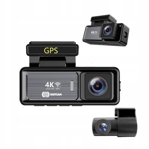 Wideorejestrator 4K Fastcam M6 Gps Wifi G-Sensor Tylny Hdr 170°
