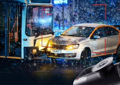 Wideorejestrator Full Hd Xblitz Z10 Slim Wifi 140° Aplikacja G-Sensor