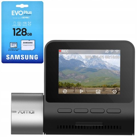 Wideorejestrator Hdr 70Mai A510 60Kl/S Gps Adas + Karta Samsung 128Gb Evo+