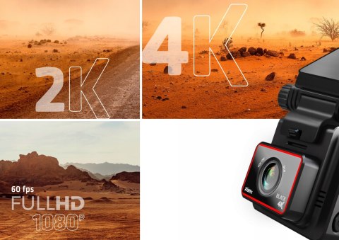 Wideorejestrator Xblitz Black 4K Gps, Sony Starvis, Night Vision, Usb-C