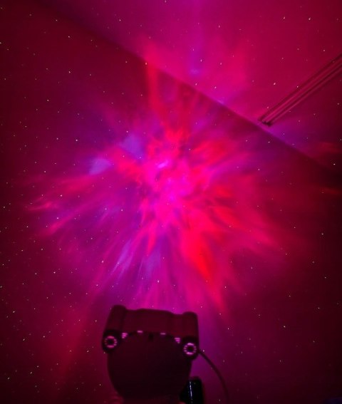 Lampka Nocna Led Projektor Gwiazd Astronauta 5W Pilot Usb Timer Mgławicy