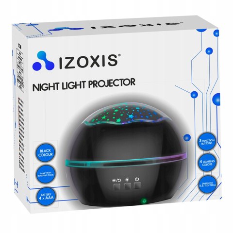 Obrotowa Lampka Nocna 2W1 Z Projektorem Nieba I Oceanu 4 Kolory Izoxis