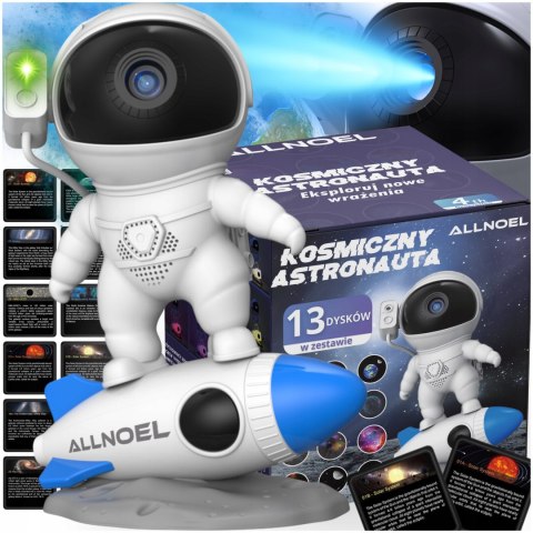Planetarium Gwiazd Hd Z 13 Wkładami, Obrotowy Projektor Nocny Rgb