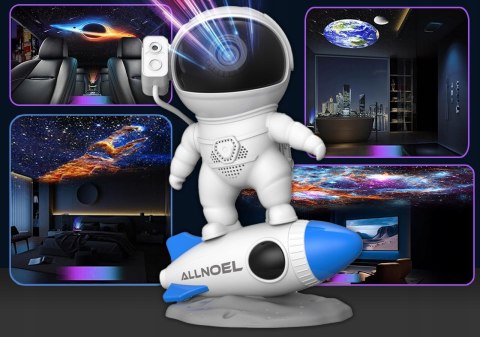Planetarium Gwiazd Hd Z 13 Wkładami, Obrotowy Projektor Nocny Rgb
