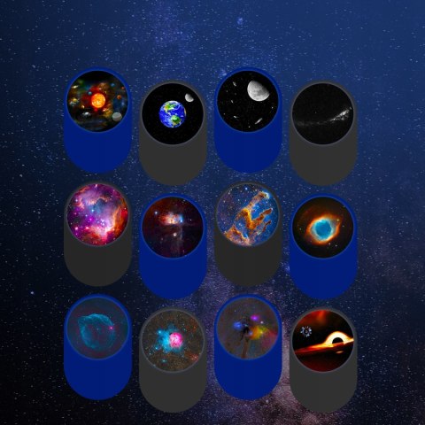 Planetarium Gwiazd Hd Z 13 Wkładami, Obrotowy Projektor Nocny Rgb
