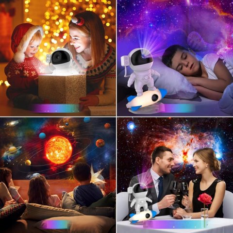 Planetarium Gwiazd Hd Z 13 Wkładami, Obrotowy Projektor Nocny Rgb