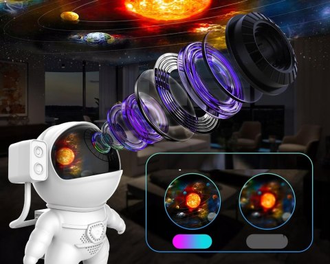 Planetarium Gwiazd Hd Z 13 Wkładami, Obrotowy Projektor Nocny Rgb