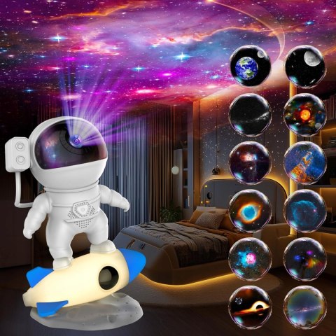 Planetarium Gwiazd Hd Z 13 Wkładami, Obrotowy Projektor Nocny Rgb