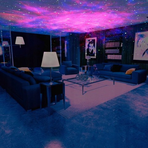 Projektor Gwiazd 360° Z Astronautą, Zdalnym Sterowaniem, Lampka Dla Dzieci