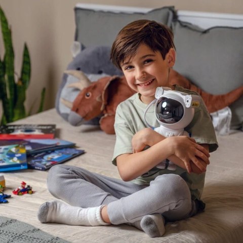 Projektor Gwiazd 360° Z Astronautą, Zdalnym Sterowaniem, Lampka Dla Dzieci