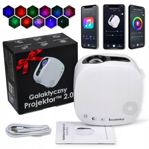 Projektor Gwiazd 360° Z Astronautą, Zdalnym Sterowaniem, Lampka Dla Dzieci