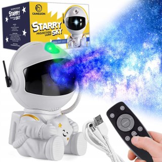 Projektor Gwiazd Astronauta 8 Trybów Led Z Pilotem Lampka Nocna Dla Dzieci