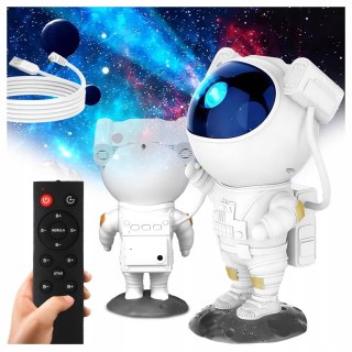 Projektor Gwiazd Astronauta Dla Dzieci - 8 Trybów, Timer, Regulacja Świetlenia