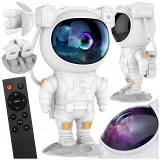 Projektor Gwiazd Astronauta Dla Dzieci Lampka Nocna Led Mgławica Gwiazdy