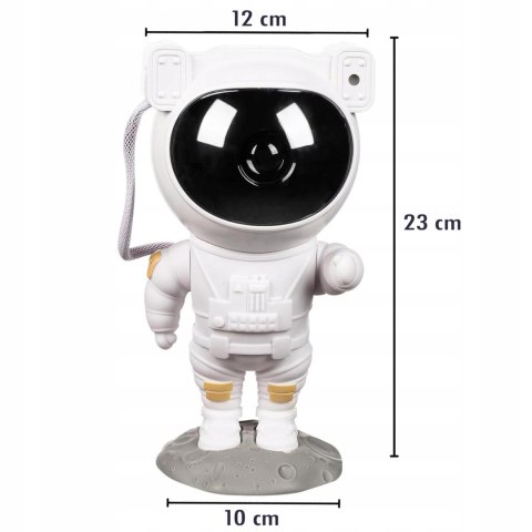 Projektor Gwiazd Astronauta Dla Dzieci Led Rzutnik 5W 8 Trybów Pilot Timer