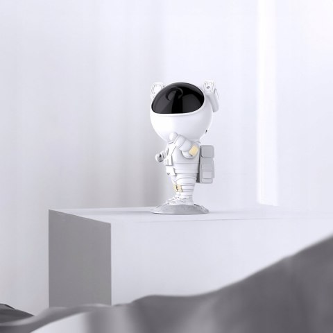 Projektor Gwiazd Lampka Dla Dzieci Astronauta Led 360° Rotacja Timer Pilot
