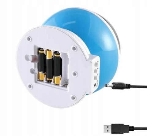 Projektor Gwiazd Lampka Nocna Zmiana Barw, Rotacja 360° Usb/4Xaa Niebieska
