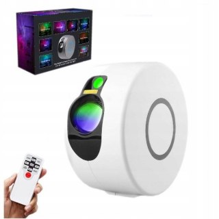 Projektor Gwiezdnego Nieba Aurora Galaxy 3D Z Pilotem I Bateriami