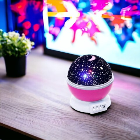 Projektor Obrotowy 360 Dla Dzieci Top Lampka Nocna Gwiazdy I Księżyc 2W1