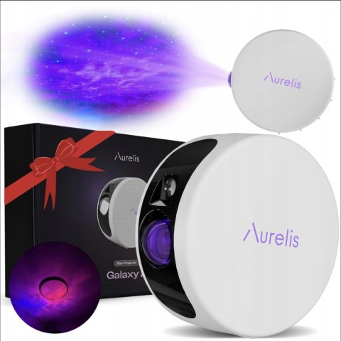 Aurelis Galaxy 2 - Nowy Projektor Gwiazd 3D, Laser, 180° Panorama, Prezent