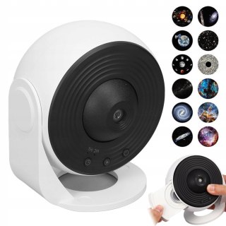 Lampa Projekcyjna Galaxy 12 Scen, Obracana 360° - Gwiazdne Niebo Na Sufitie