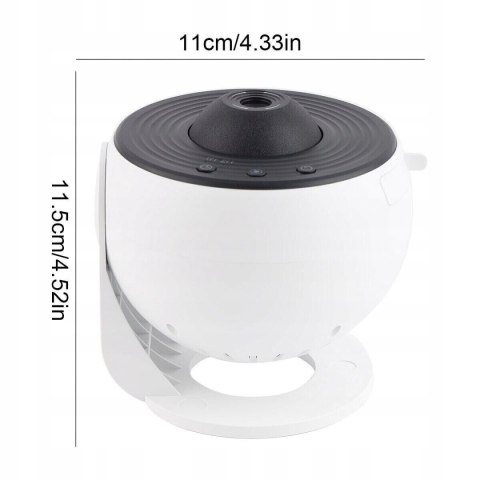 Lampa Projekcyjna Galaxy 12 Scen, Obracana 360° - Gwiazdne Niebo Na Sufitie