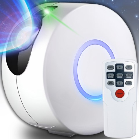 Lampka Nocna Led 360° Projektor Gwiazd Magiczny Laserowy Rzutnik Z Pilotem
