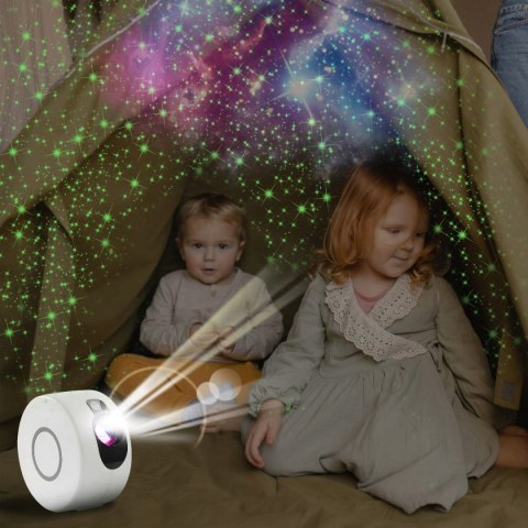 Lampka Nocna Led 360° Projektor Gwiazd Magiczny Laserowy Rzutnik Z Pilotem