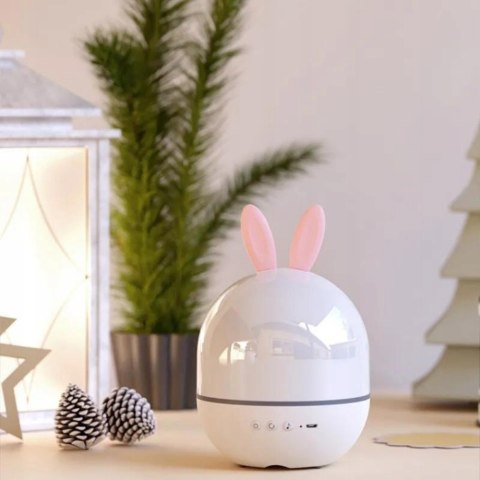 Lampka Nocna Projektor Gwiazd Królik 360° 6 Motywów Led Z Pilot Dla Dzieci