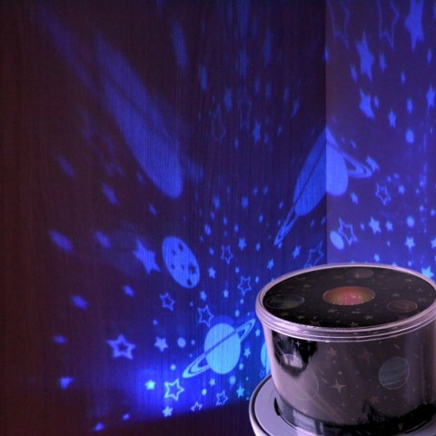 Lampka Nocna Projektor Gwiazd Królik 360° 6 Motywów Led Z Pilot Dla Dzieci