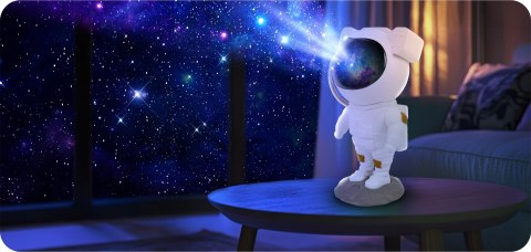 Projektor Gwiazd Astronauta 8 Trybów 360° Z Pilotem, Dla Dzieci, Magiczny