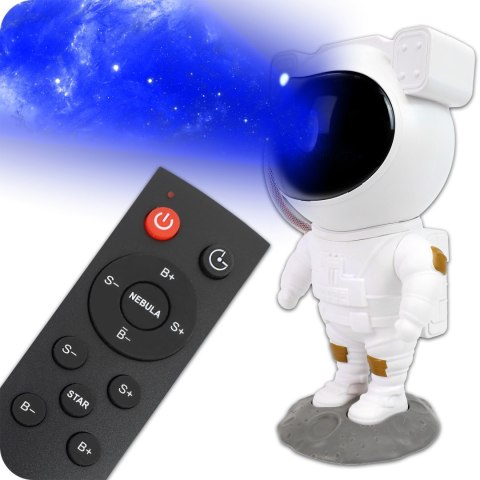 Projektor Gwiazd Astronauta 8 Trybów 360° Z Pilotem, Dla Dzieci, Magiczny