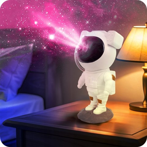 Projektor Gwiazd Astronauta 8 Trybów 360° Z Pilotem, Dla Dzieci, Magiczny