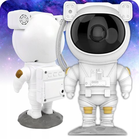 Projektor Gwiazd Astronauta 8 Trybów 360° Z Pilotem, Dla Dzieci, Magiczny