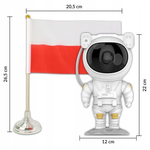 Projektor Gwiazd Astronauta 8 Trybów 360° Z Pilotem, Dla Dzieci, Magiczny
