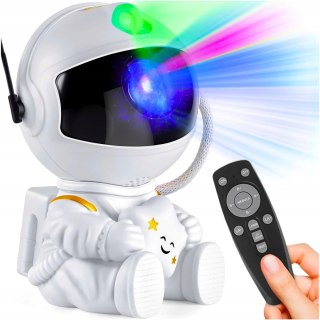 Projektor Gwiazd Astronauta Galaxy Kosmos - Lampka Nocna Z Pilotem 8 Trybów