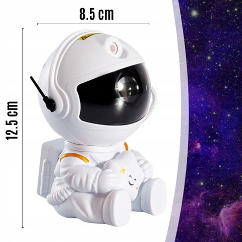 Projektor Gwiazd Astronauta Galaxy Kosmos - Lampka Nocna Z Pilotem 8 Trybów
