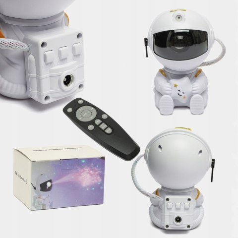 Projektor Gwiazd Astronauta Led 5W 8 Trybów Z Pilotem I Regulacją Światła