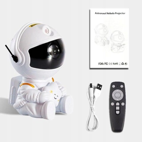 Projektor Gwiazd Astronauta Led 5W 8 Trybów Z Pilotem I Regulacją Światła