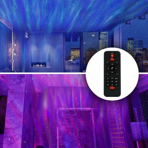 Projektor Gwiazd Dla Dzieci 21 Trybów, Bluetooth Z Głośnikiem Lampka Nocna