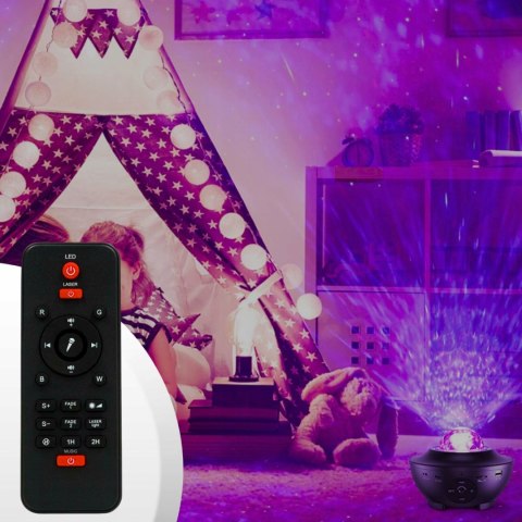 Projektor Gwiazd Dla Dzieci 21 Trybów, Bluetooth Z Głośnikiem Lampka Nocna