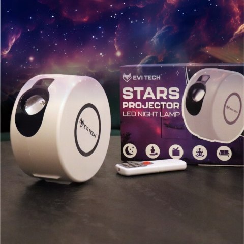 Projektor Gwiazd Led 3D Galaxy Star - Regulacja Jasności, Pilot, Laser