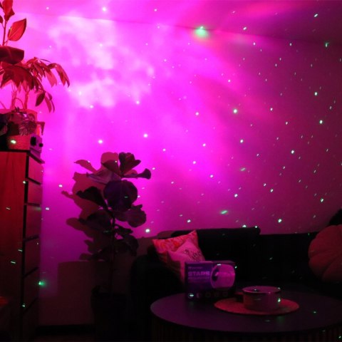 Projektor Gwiazd Led 3D Galaxy Star - Regulacja Jasności, Pilot, Laser