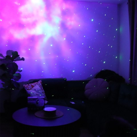 Projektor Gwiazd Led 3D Galaxy Star - Regulacja Jasności, Pilot, Laser