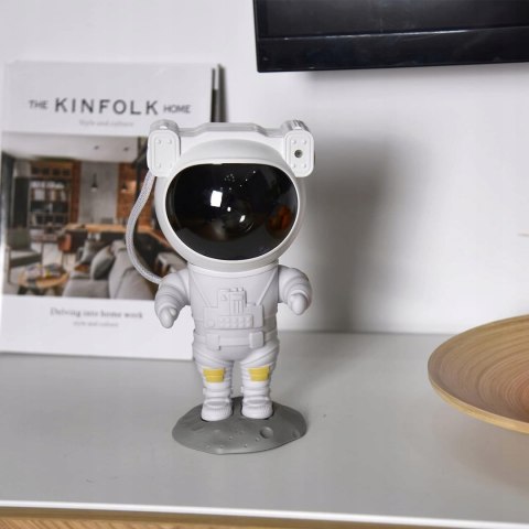 Projektor Gwiazd Led Lampka Nocna Do Domu Z Pilotem 8 Trybów Usb Astronauta