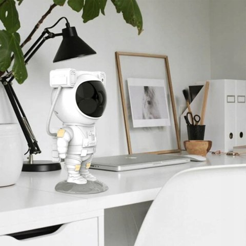 Projektor Gwiazd Led Lampka Nocna Do Domu Z Pilotem 8 Trybów Usb Astronauta