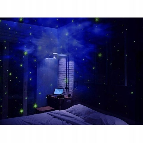 Projektor Gwiazd Led Lampka Nocna Do Domu Z Pilotem 8 Trybów Usb Astronauta