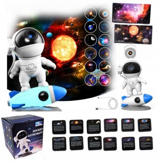 Projektor Gwiazd Led Usb 13X Dysków 4K Fhd Timer 360° Z Lampką Nocną