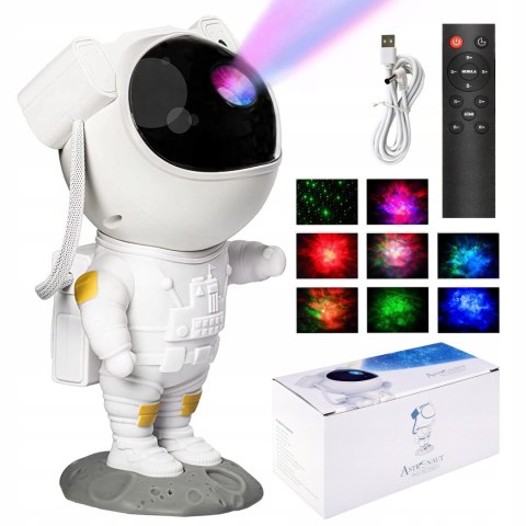 Projektor Gwiazd Nieba Led Dla Dzieci Lampka Nocna Astronauta Pilot Usb